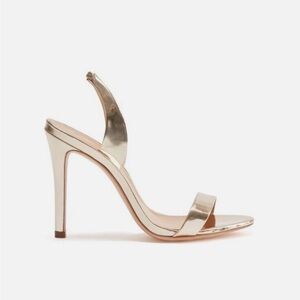 Brand NWB SCHUTZ Metallic Slingback Luriane Heeled Sandal